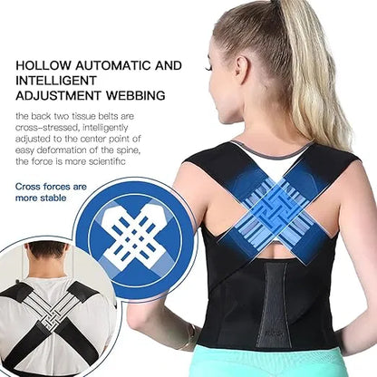 Back Brace Posture Corrector for Men and Women, Adjustable Back Posture Belt Invisible